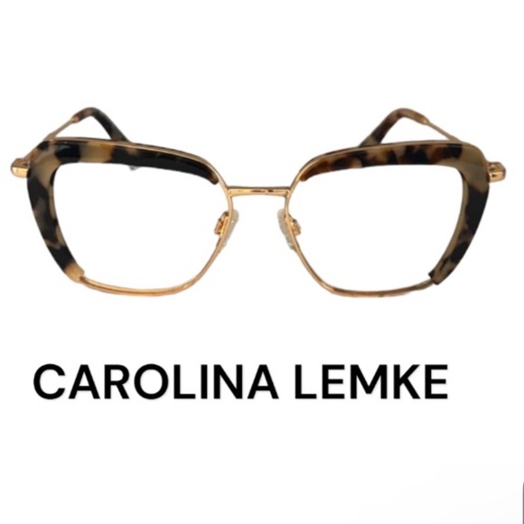 Gorgeous Authentic Carolina Lemke signature designer prescription eyeglasses - Picture 1 of 16